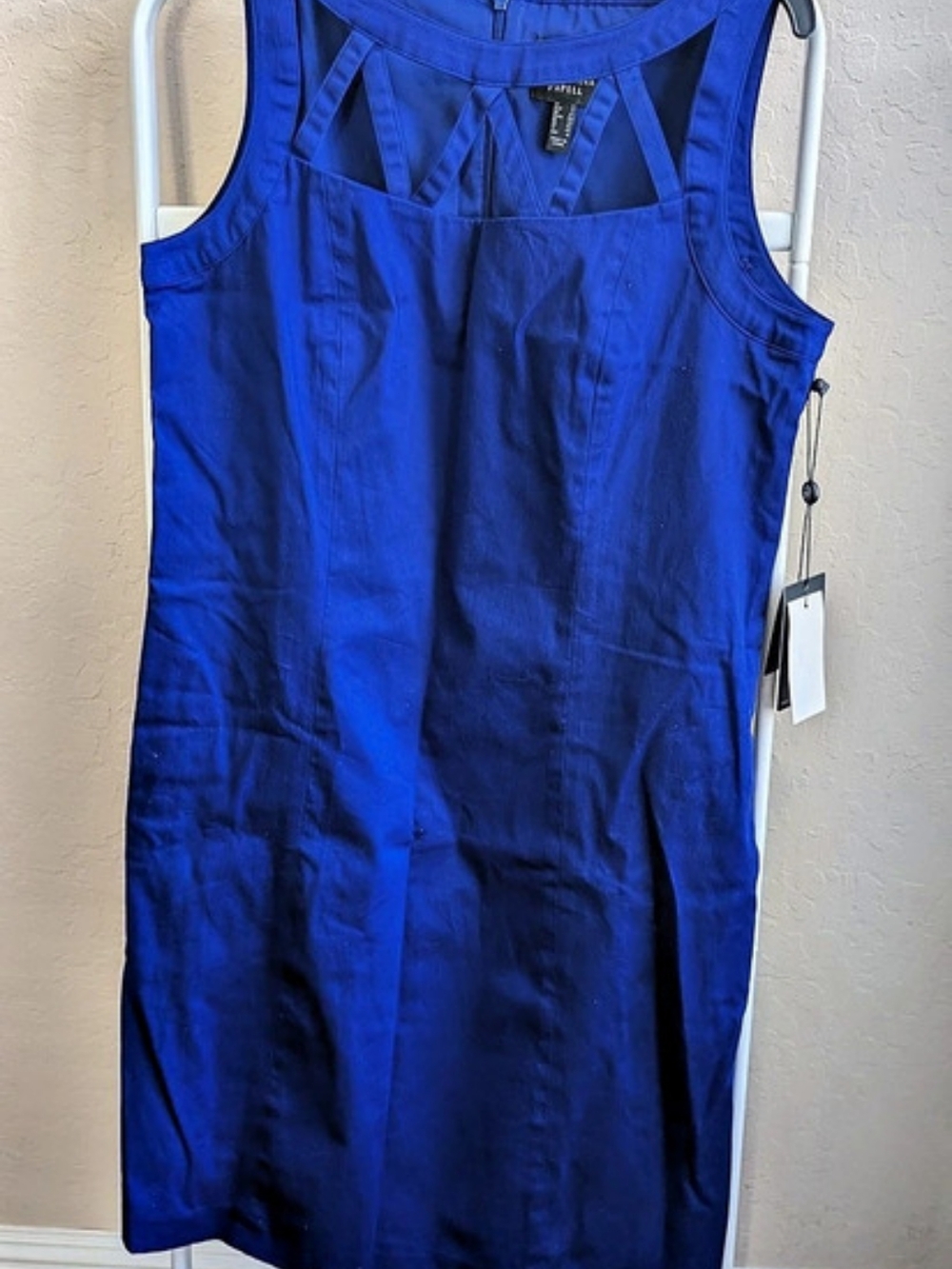 Adrianna Papell Blue Mini Dress Size 8 NWT